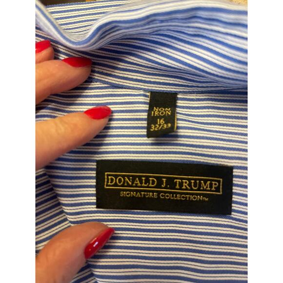 Donald J. Trump Signature Collection Men’s Dress Shirt Size 16 - Picture 3 of 4